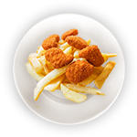 Chicken Nuggets (4) & Chips For Kids 