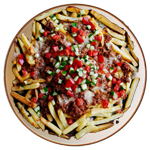 Chips With Bolognese On Top 
